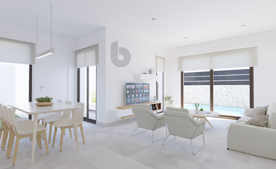 4 Nowe bungalowy nad morzem w Hiszpanii